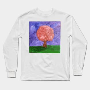 Cherry Blossom Tree Painting Long Sleeve T-Shirt